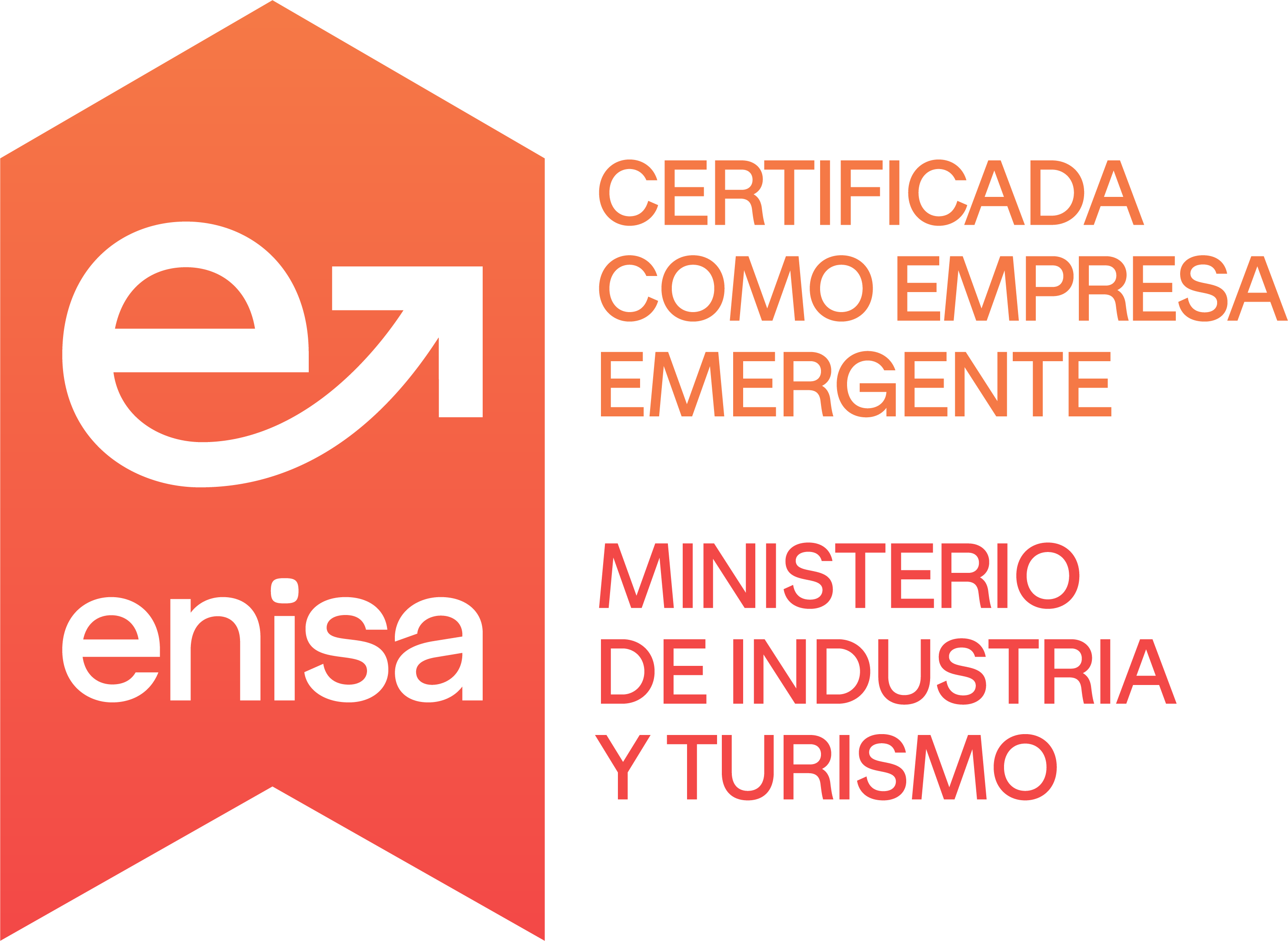 ENISA - Certificada como Empresa Emergente